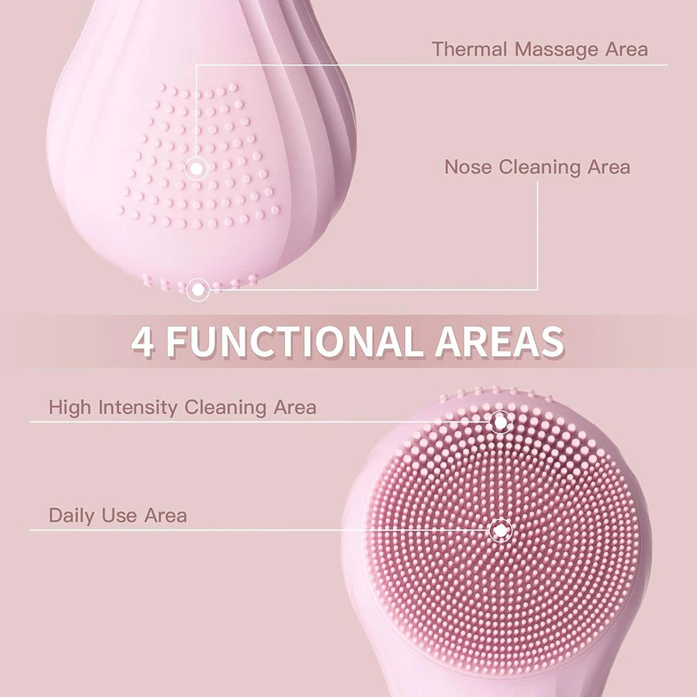 SonicGlow Waterproof Facial Cleansing Brush