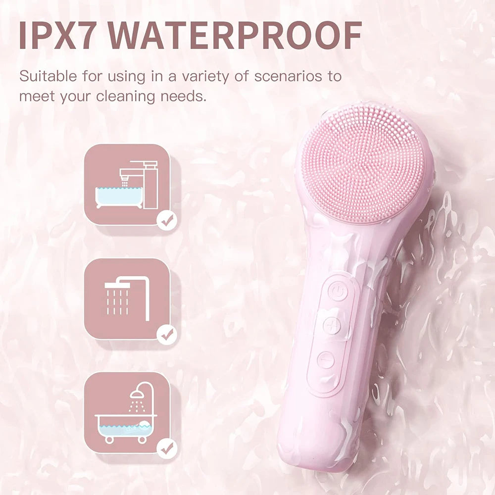 SonicGlow Waterproof Facial Cleansing Brush