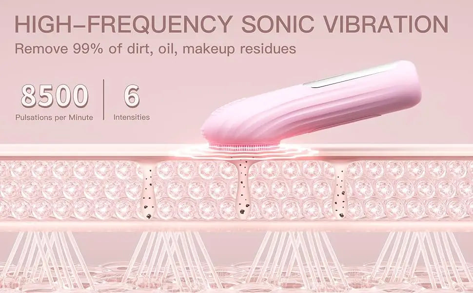 SonicGlow Waterproof Facial Cleansing Brush