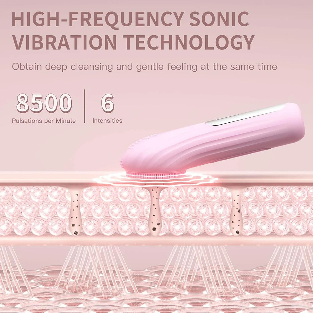 SonicGlow Waterproof Facial Cleansing Brush